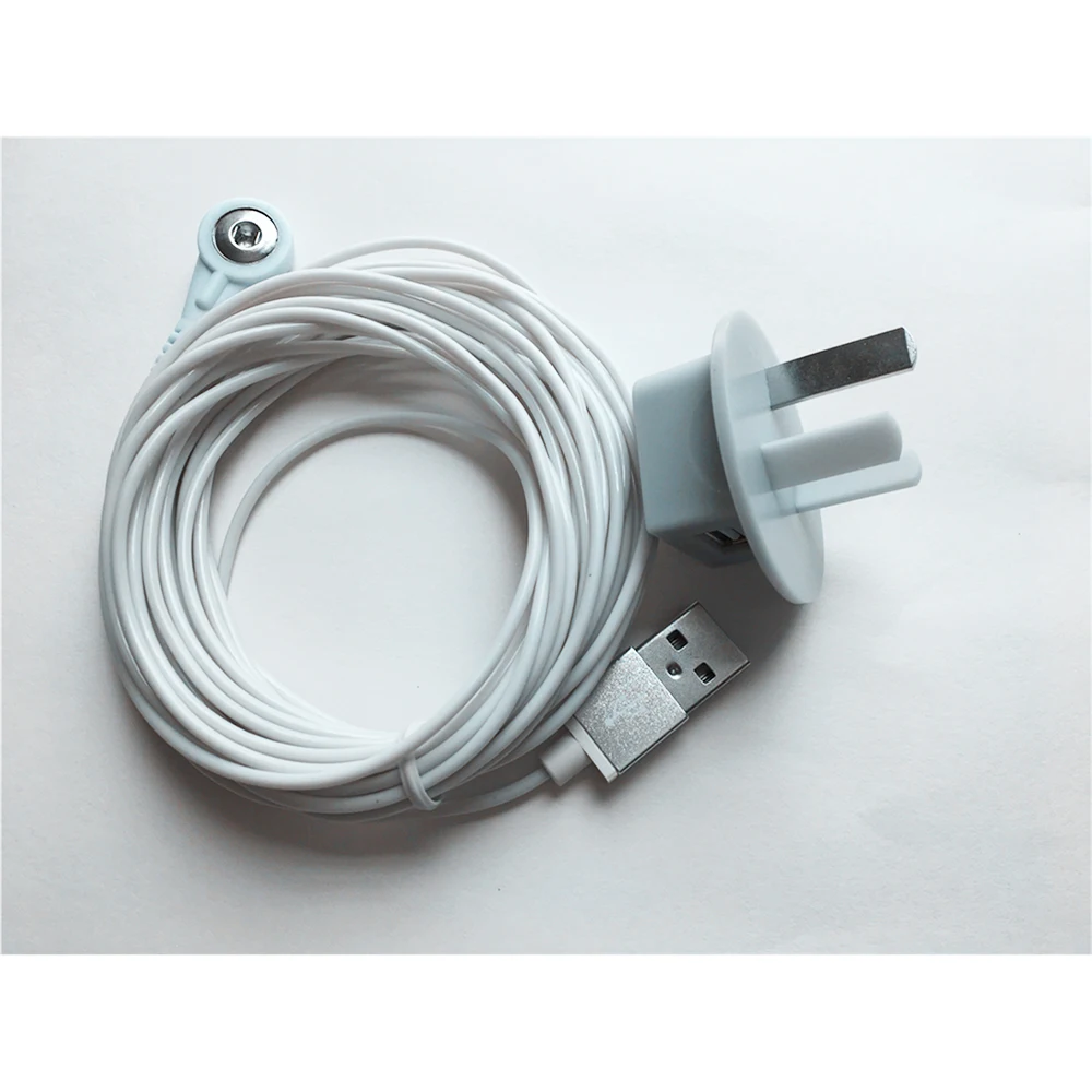 Conversion Plug, Plug Conversion Socket, Electrical Sockets, Electrical Power Socket, Power Cable Plug, Power Socket Adapter, Power Plug Adapter Earthing Plug Socket Rod Bracelet with Wire for Grounding Sheet Pillowcase Mat