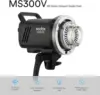 Godox MS300 V Compact Studio Flash 300W 2.4G Wireless Monolight Upgraded Modeling Lamp with Bowens Mount 2.4G Wireless X System 6