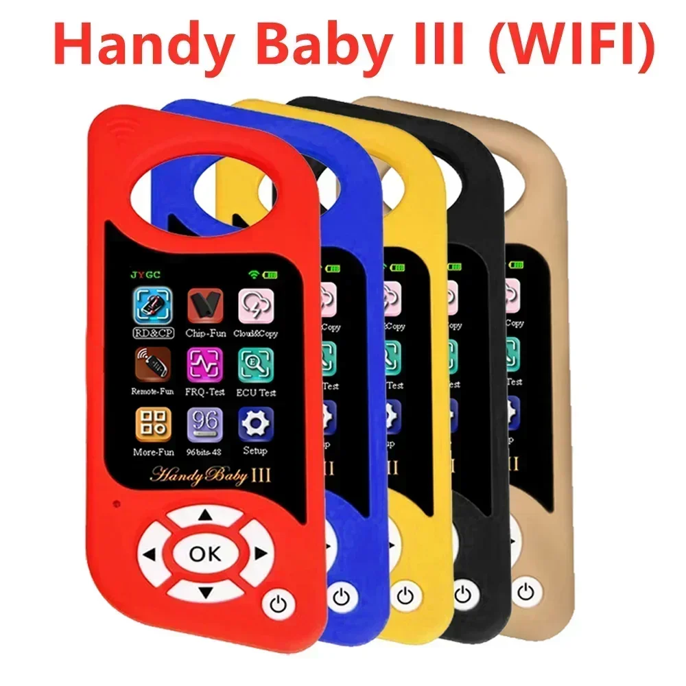 

Программатор автоключей JYGC JMD Handy Baby III, аппарат для копирования детских ключей с 3 ключами 4D ,46 ,48 / G / KING / Red Chip, 96 бит, 48 чипов