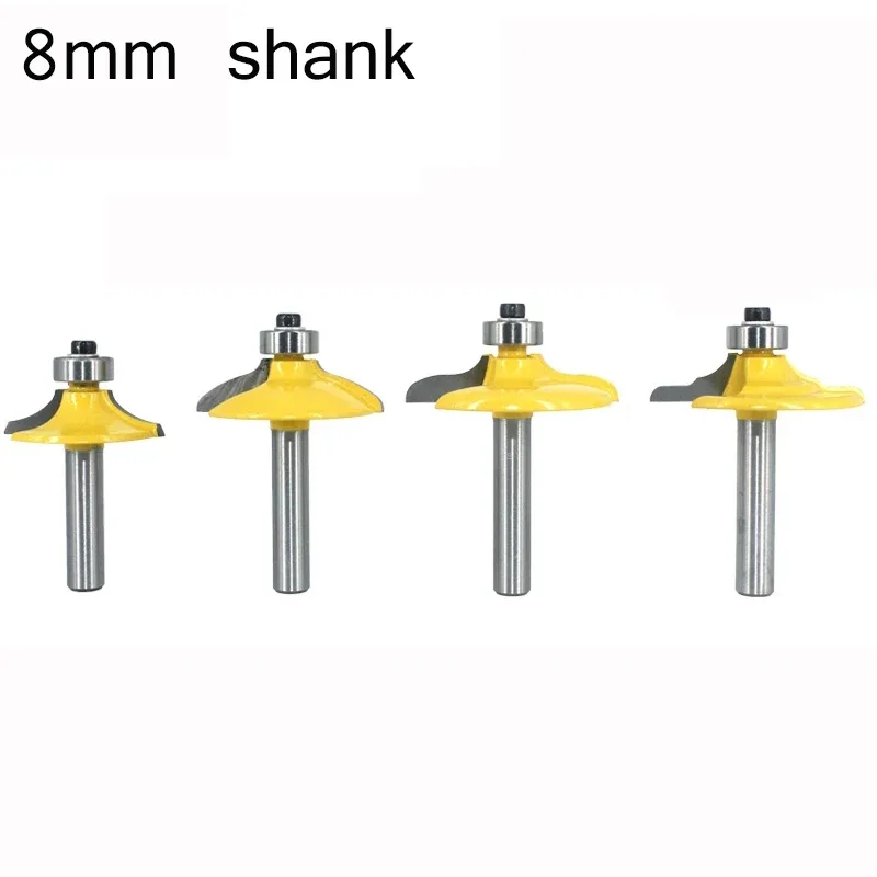 

Набор концевых фрез, комплект из 4 твердосплавных насадок 8 мм, 12 мм, 1/2 дюйма, для работ по дереву