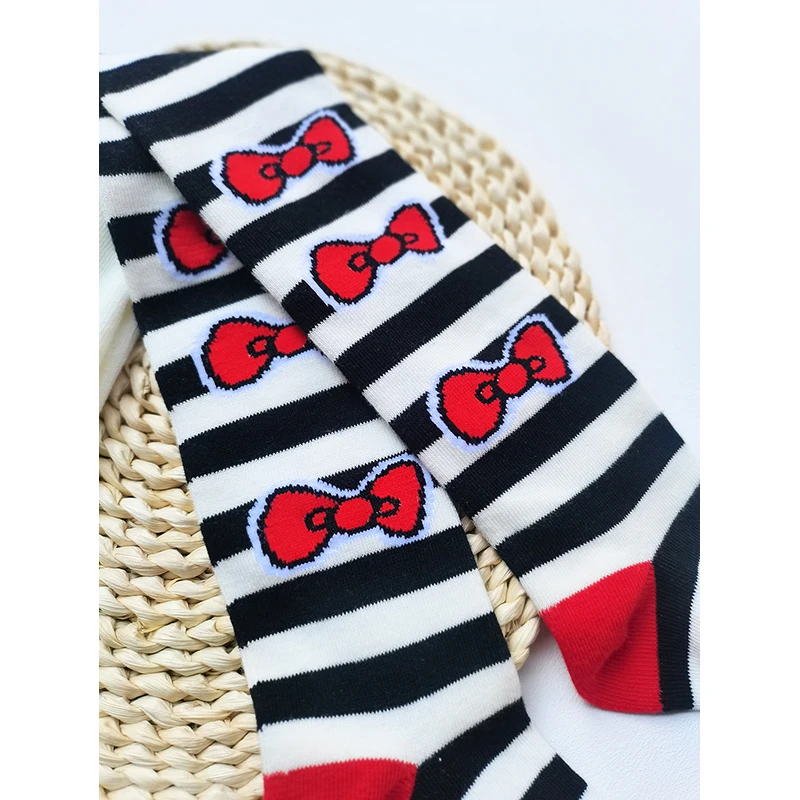 New Spring Girls Color Bows Tights Kids Stockings Autumn Baby Girl Clothes Tights for Girls Striped Pantyhose