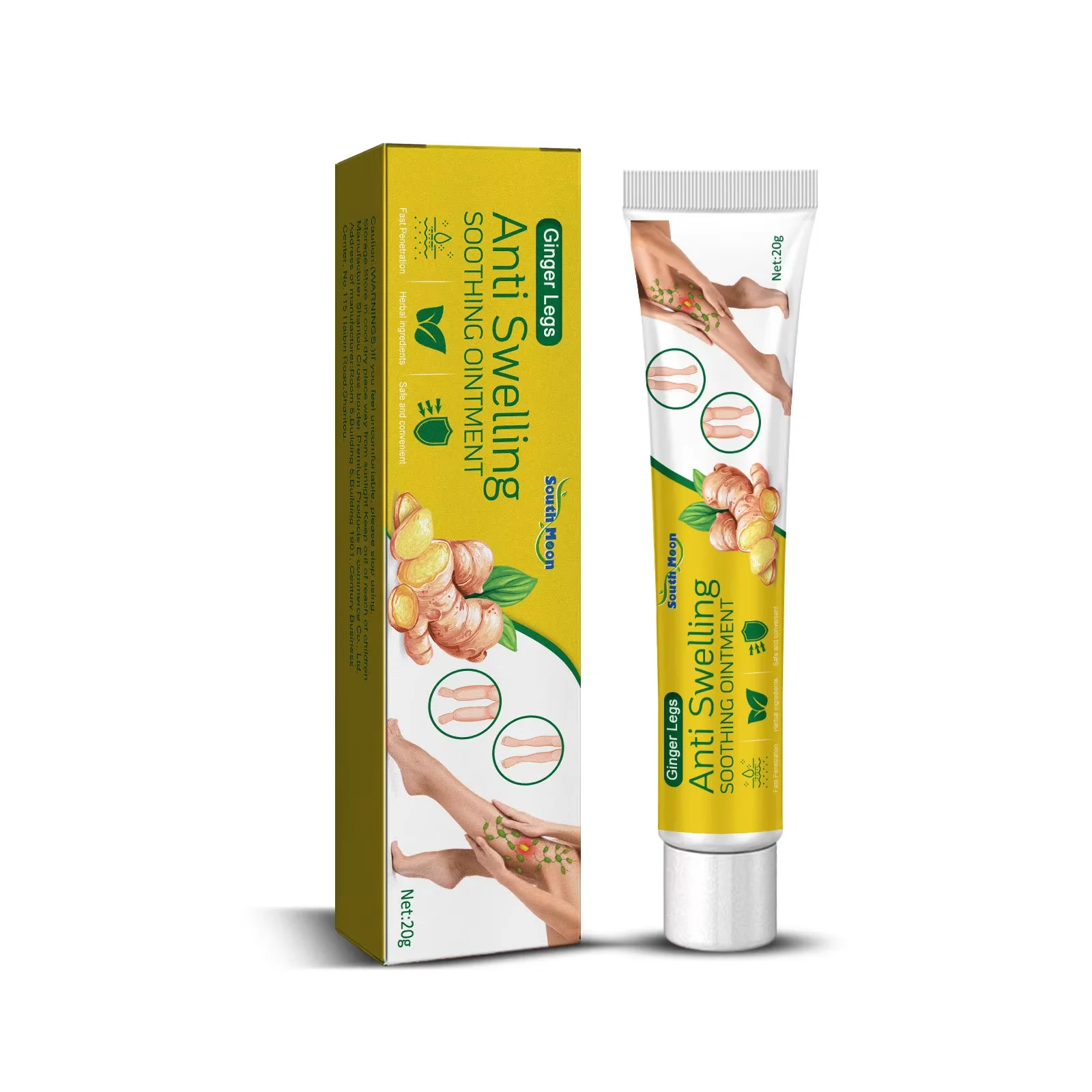 Leg Swelling Relief Cream Joint Soreness Pain Therapy Legs Edema Treatment Slimming Detoxifying Dehumidification Care Product