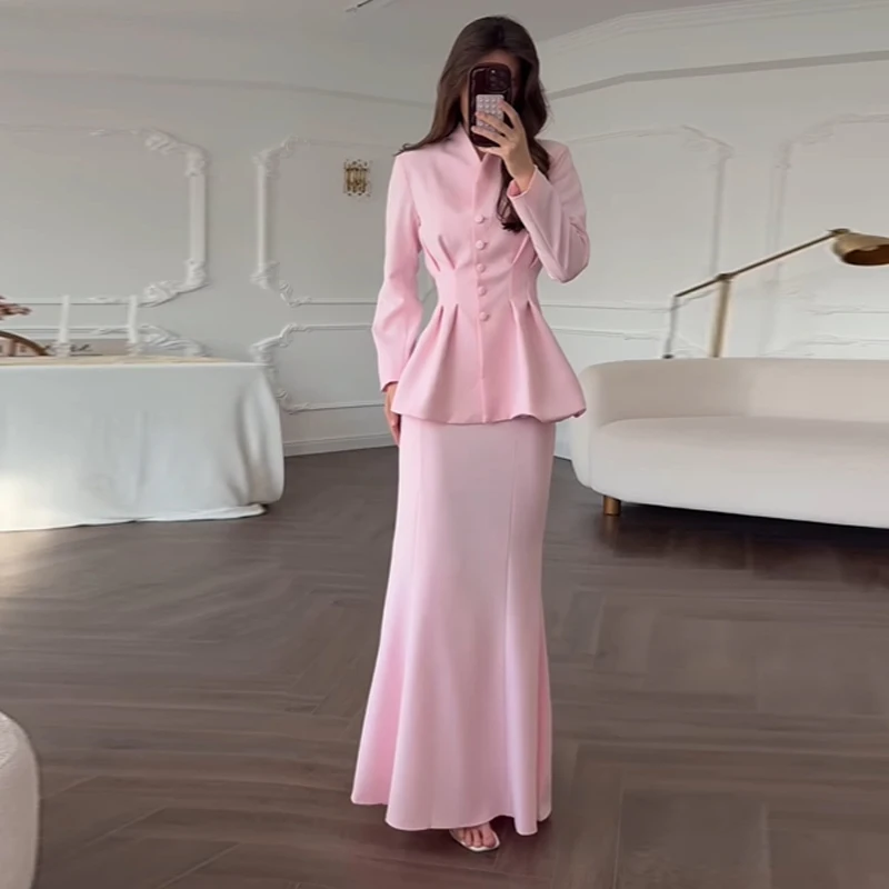 شيك سليم صالح التنانير 2 قطعة مجموعة النساء الخامس...