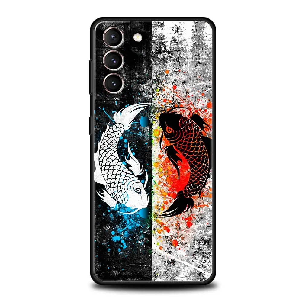 Exquisite Koi Carp Soft Silicone Phone Case