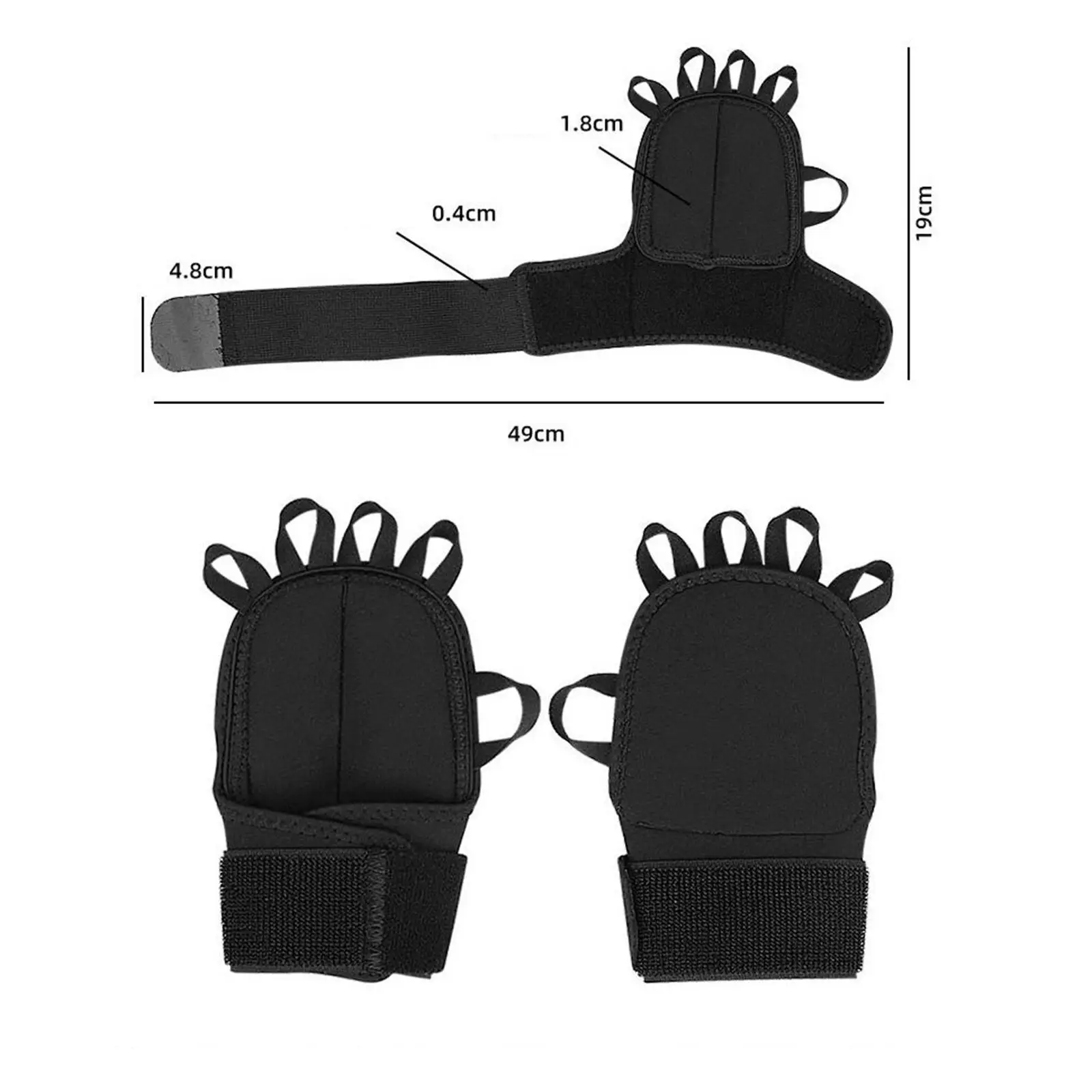 Weightlifting Gloves Mitts Palm Protection Workout Gloves for Deadlift Strength Training Bodybuilding Dumbbell Weight Lifting