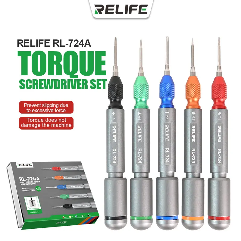 Relife RL-724A hochpräzise Handy Reparatur Drehmoment Schrauben dreher Set Bildschirm Demontage beschädigt die Maschine nicht
