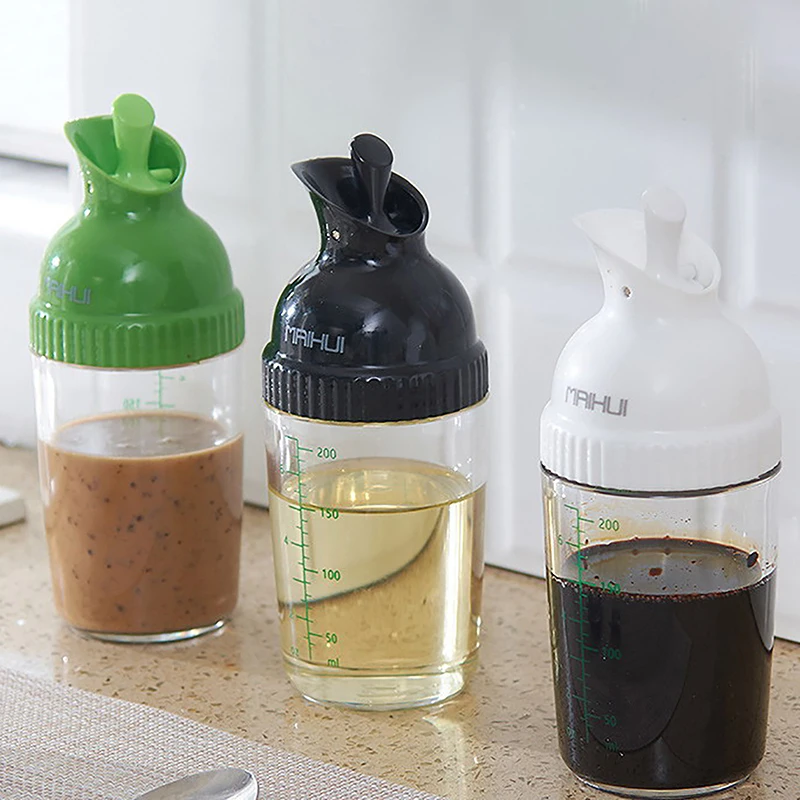 Easy Grips Salad Dressing Shaker Dispenser Leakproof Container Bottle Salad Dressing Shaker Sauces Mixer Bottles