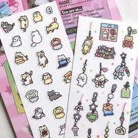 Cartoon Stickers Korean Cute Graffiti Style Rabbit Stickers Kawaii Cartoon Animal Stickers Hand Account Diary Scrapbook Stickers 2