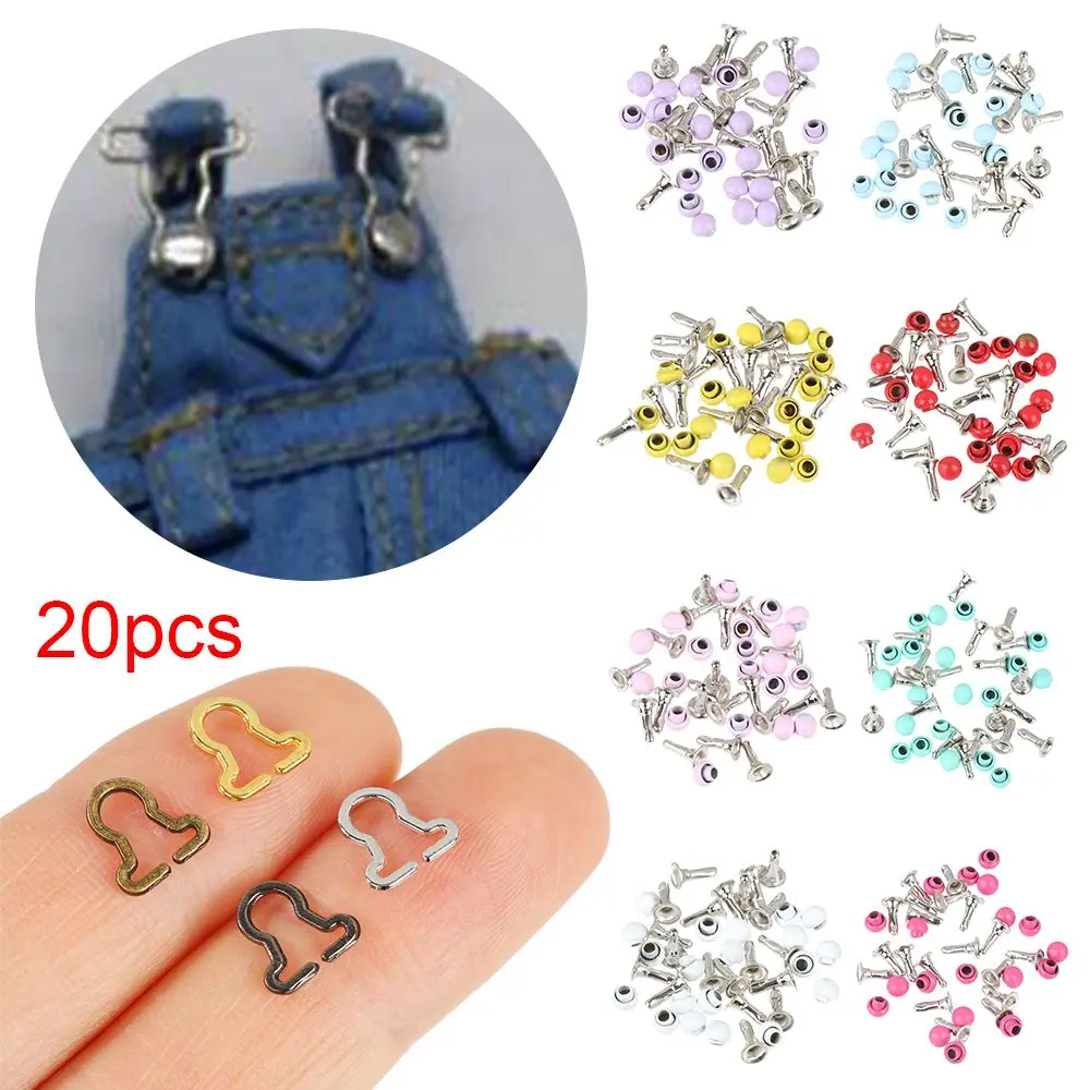 Metal Doll Belt Buckles for 1/6 BJD Dolls DIY Accessories