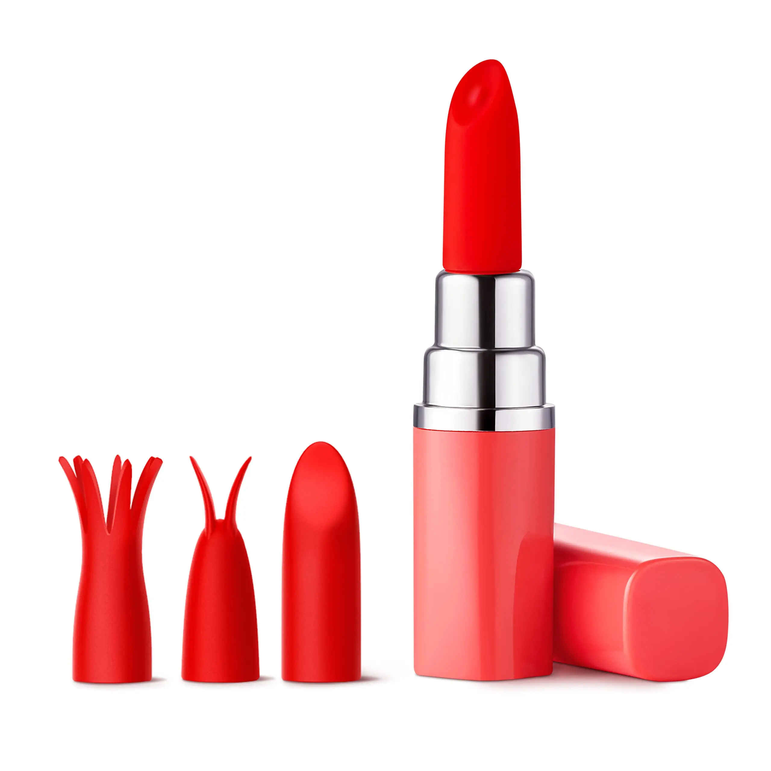 

New Luv Inc Lipstick Vibrator Mini Bullet Vibrator for Clit Stimulation, Discreet Mini Vibrator with 10 Speeds Vibration, Recha