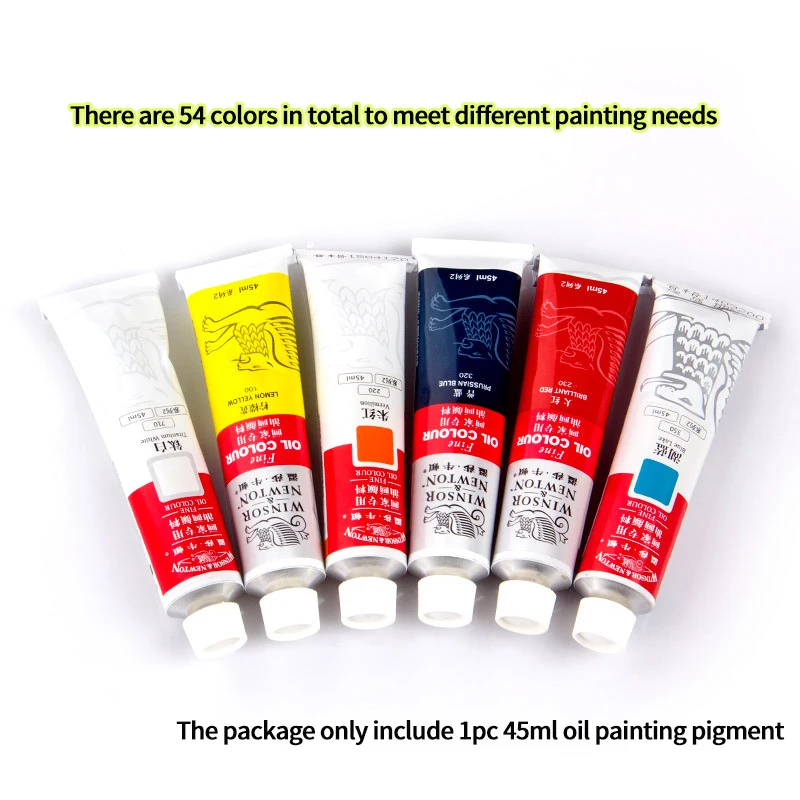 Winsor & Newton Oil Paint 45ML Tube Watercolor Paint Pigment Oil Painting Art Supplies For Canvas Painting Artist Beginners DIY