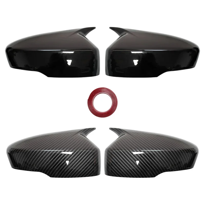 미쓰비시 이클립스 크로스 2018-2023용 사이드 도어 리어뷰 미러 커버 캡 트림 쉘 스티커 자동차 스타일링 액세서리 부품