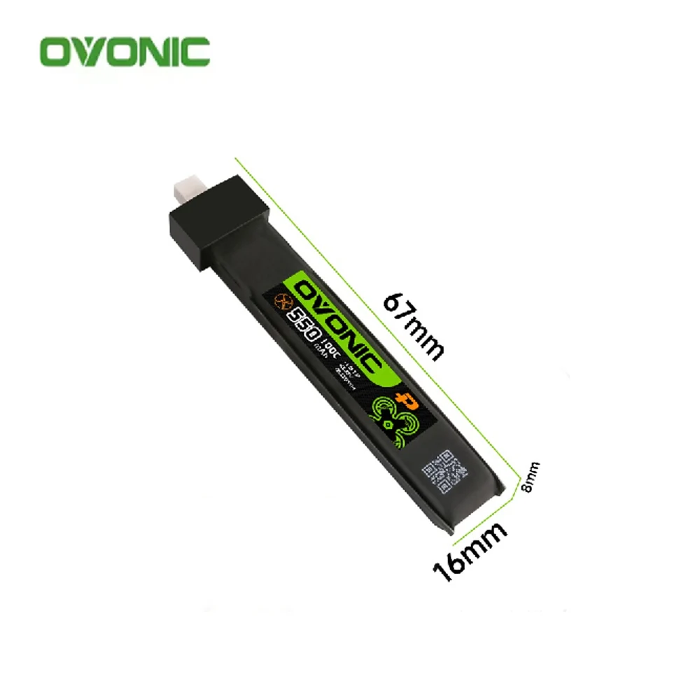 Batterie LiPo 1S 300mAh 450mAh 550mAh BT2.0 pour RC