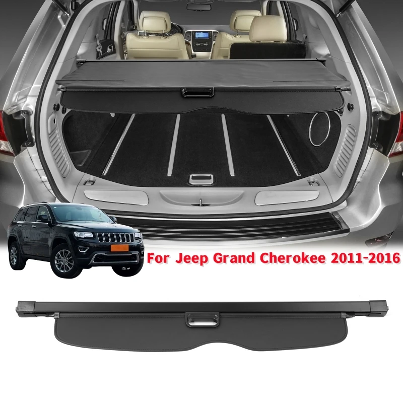 

Car Rear Trunk Cargo Cover Shield Tonneau Protector Shade Cover Stowing Tidying For Jeep Grand Cherokee 2011-2016
