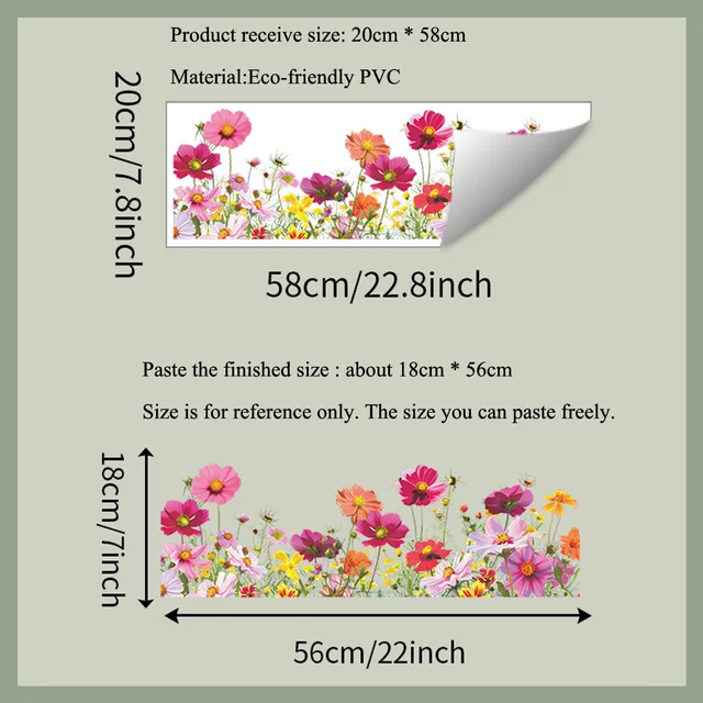 Colorful Flower Wall Stickers 2