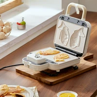 Retro Style Ceramic Baking Tray Double Plate Sandwich Breakfast Machine, Timing Multi-function Waffle Maker ,  Bread Makers 1