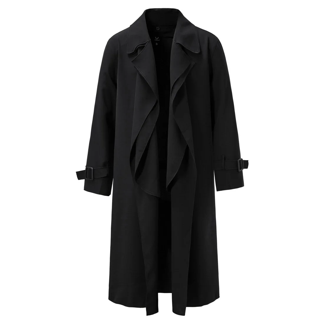 Description Picture 3 of item2024 European code spring and autumn new men's trench coat loose cloak coat medium long thin men's long jacket