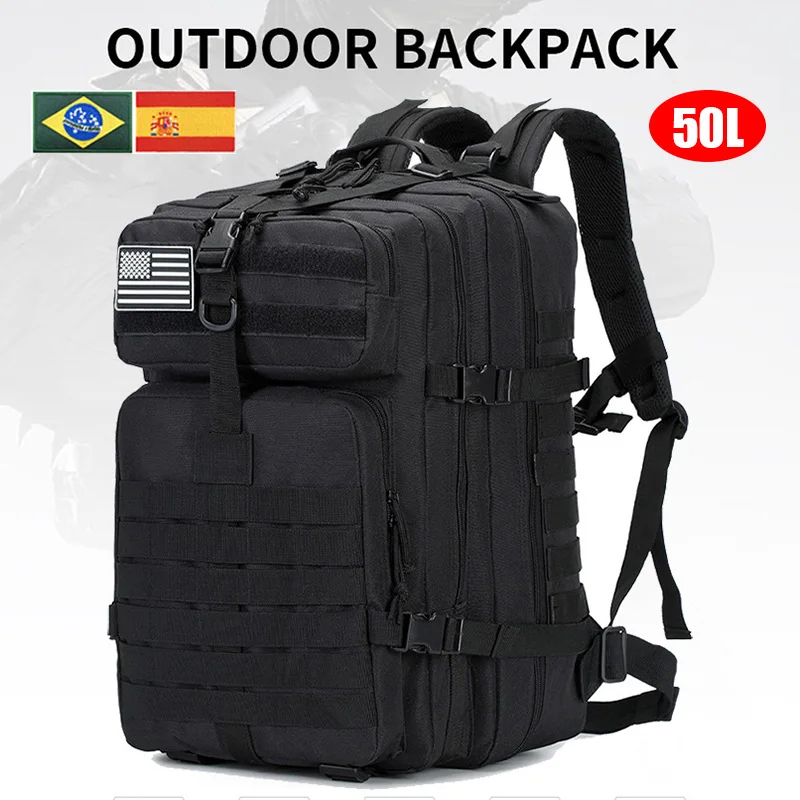 30L/50L 3P Tactical Backpack for Men Women Camping Hunting Accessories Military Camouflage Assault Bag Army Molle Rucksacks