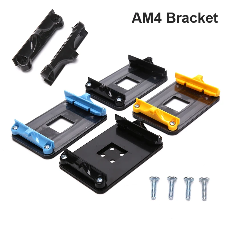 1PC CPU Heatsink Mount Bracket Back Plate AMD RYZEN Socket AM4 CPU Fan Cooler Bracket Easy Installation Plastic 10.9&times;6.1cm