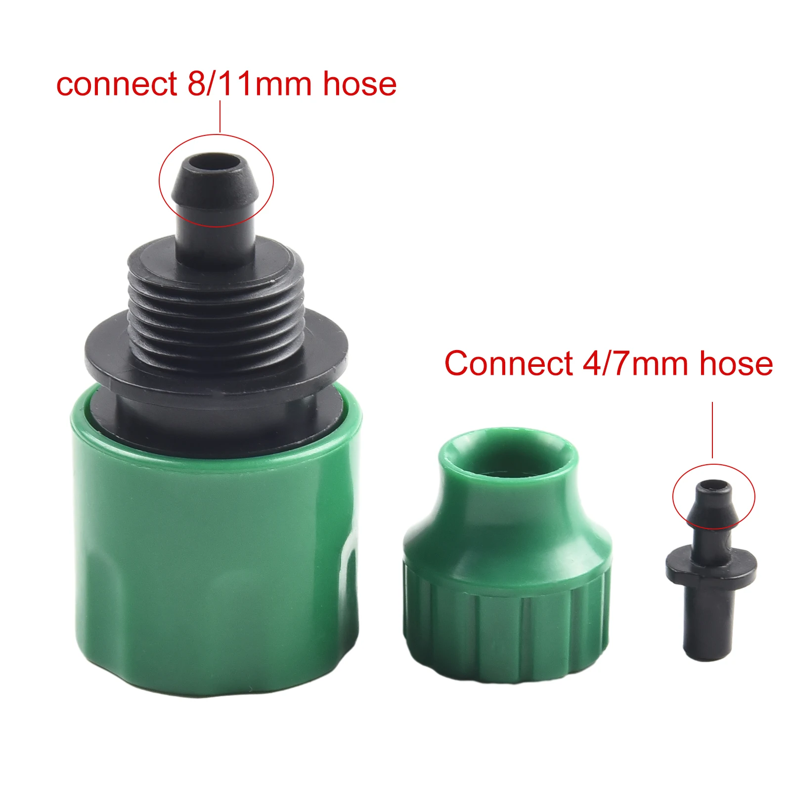 

Brand New Hose Quick Connector Adapter Water Hose Hose Connector 4/7mm/8/11mm Accessories Garden Green Micro Irrigation Adapter