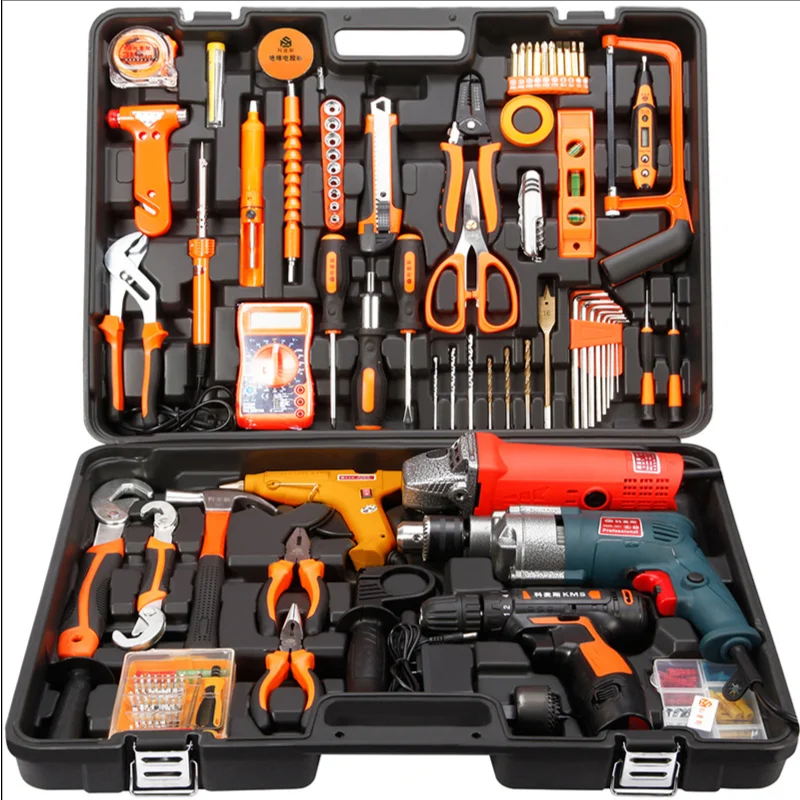 Household Electric Hand Tool Box Set Daquan Hardware Electrician Special Maintenance Multifunctional Universal Complete Set