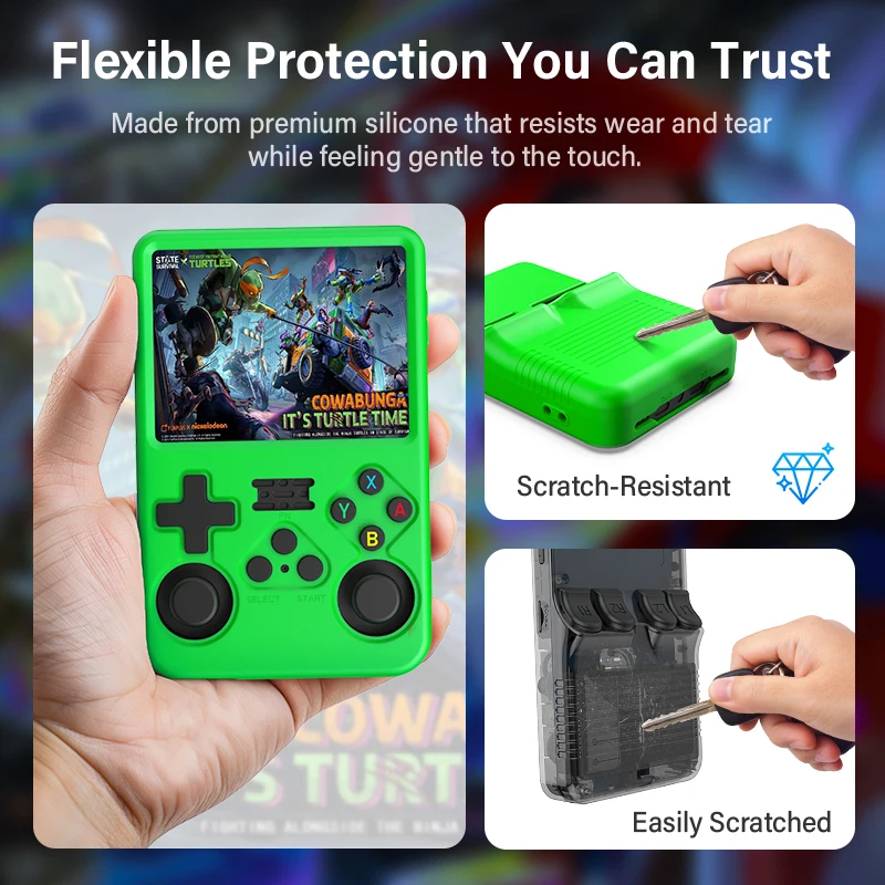 Silicone Protective Case for Handheld Game Console – Anti-Scratch Soft Shell Storage Box