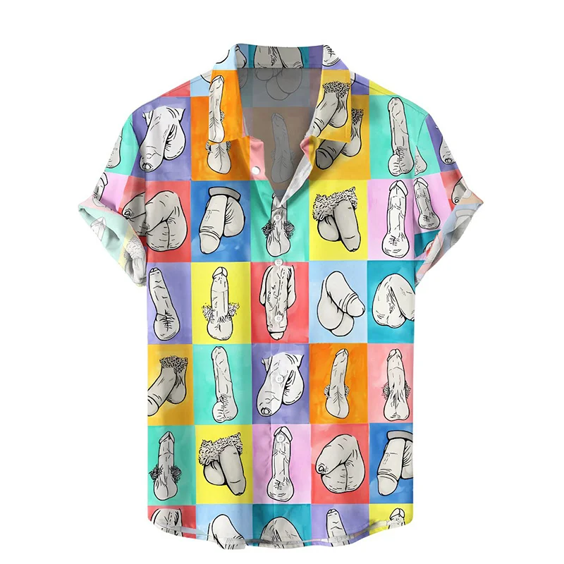 Summer Harajuku 3D Printed Sexy Styles Shirts Hentai Patterns Graphic Short Fashion Funny Cool Men Blouses