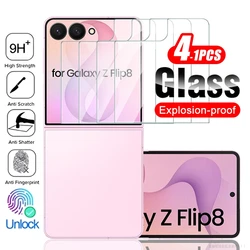 Premium Clear Tempered Glass Back Protector for Samsung Galaxy Z Flip 8 (For Galaxy Z Flip 8)