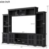 Modern TV Stand Storage Media Console Entertainment Center, Entertainment Wall Unit with Bridge, Modern TV Console Table 2