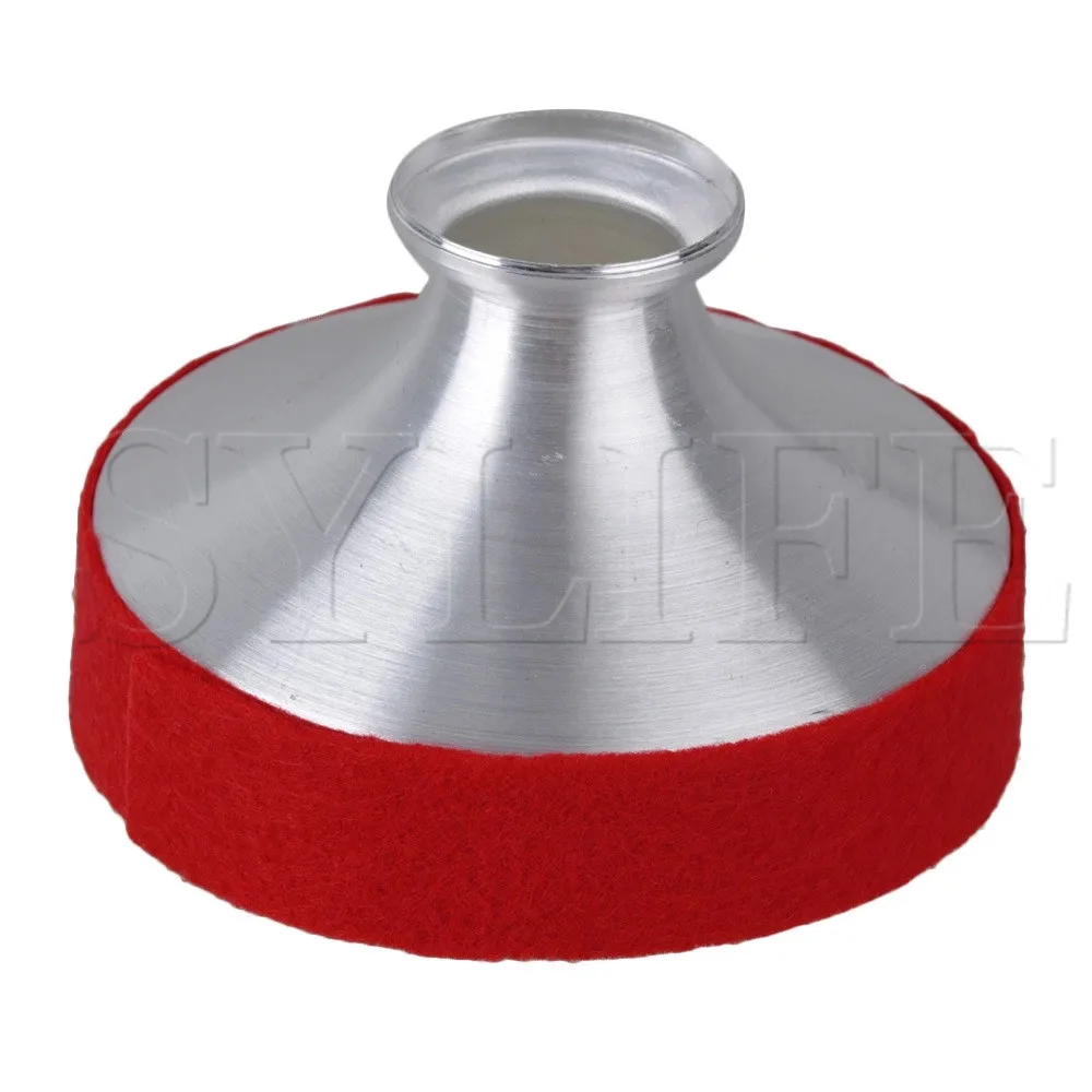

92x60x31mm Aluminum Musical Tenor Saxophone Mute Silencer Dampener Red