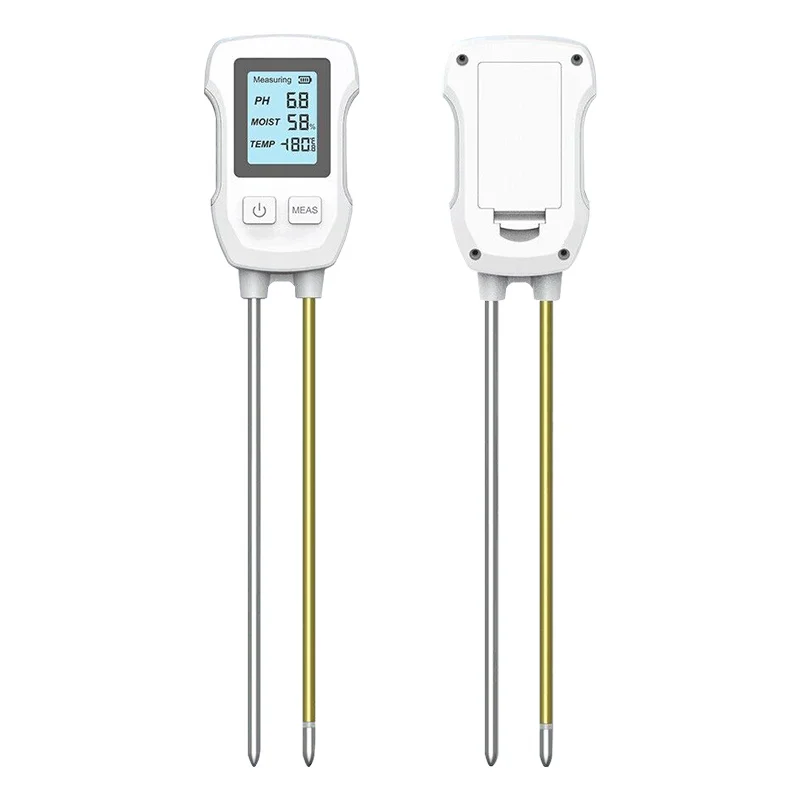 3 in1 Soil Tester PH/Moisture/Temp Digital LCD Meter Heat-resistant Metal Sensor Humidity Monitor for Flower Plants Gardening soil moisture sensor,soil tester