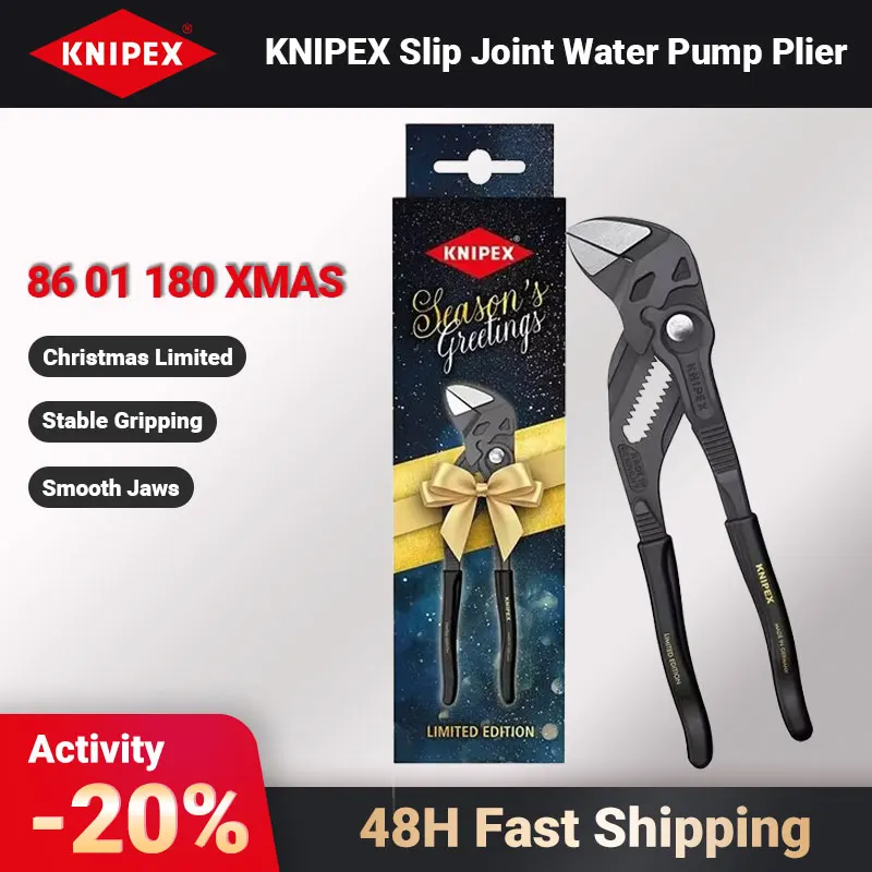 KNIPEX 86 01 180 XMAS Szczypce do pomp wodnych z przegubem