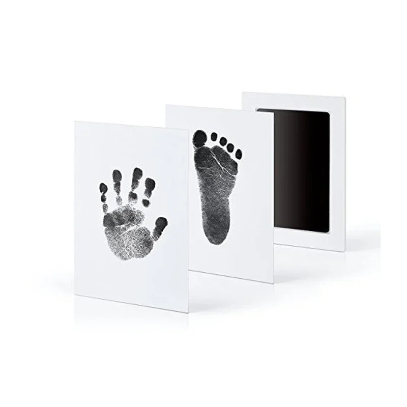 Newborn Baby DIY Hand And Footprint Kit Ink Pads Photo Frame