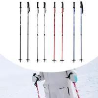 Ski Poles for Adults Kids with Lock System Ergonomic Grip Walking Sticks for Winter Sports Hiking Skiing Mountaineering Outdoor 1