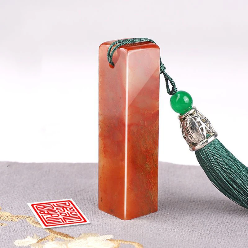 

Customize Stone Seal Clear Stamp Chinese Carving Seals Calligraphy Painting Personal Seal Artist Name Gift Stamps with Box