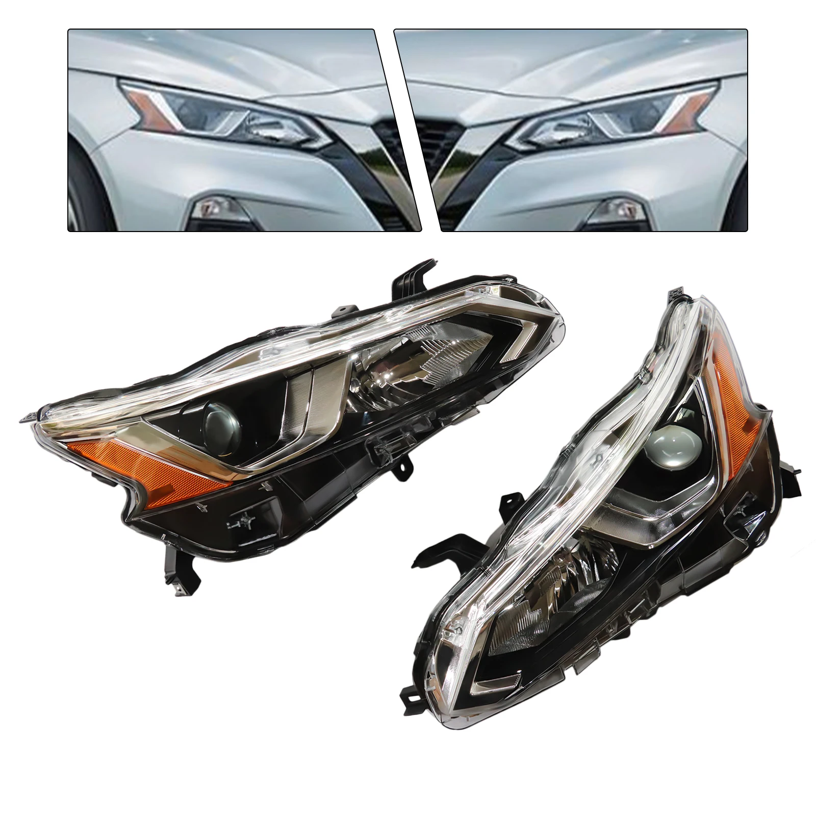 Headlight Replacement Passenger for 2019-2022 Nissan Altima Halogen Assembly