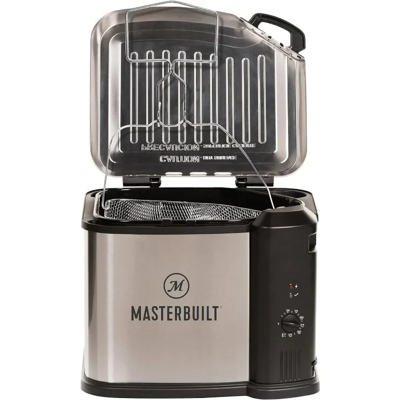 Masterbuilt MB20012420 10 Liter XL Electric Fryer, Boiler, and Steamer, Silver 2