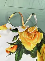 2024 Summer New Design Floral Printed Girls 2 Piece Swim Suits For Baby one Piece  Swimsuits 6