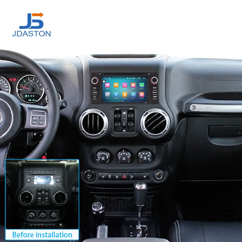Фото JDASTON Android 13 Автомобильный мультимедийный плеер для Dodge Chrysler Sebring Jeep Compass Commander Grand Cherokee Wrangler GPS радио №5