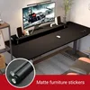 Matte Black Waterproof Thick Vinyl Self Adhesive Wallpaper Muebles Renovation Oil Proof Kitchen Cabinets Armoire PVC Stickers 2