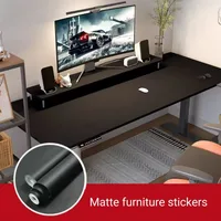 Matte Black Waterproof Thick Vinyl Self Adhesive Wallpaper Muebles Renovation Oil Proof Kitchen Cabinets Armoire PVC Stickers 2