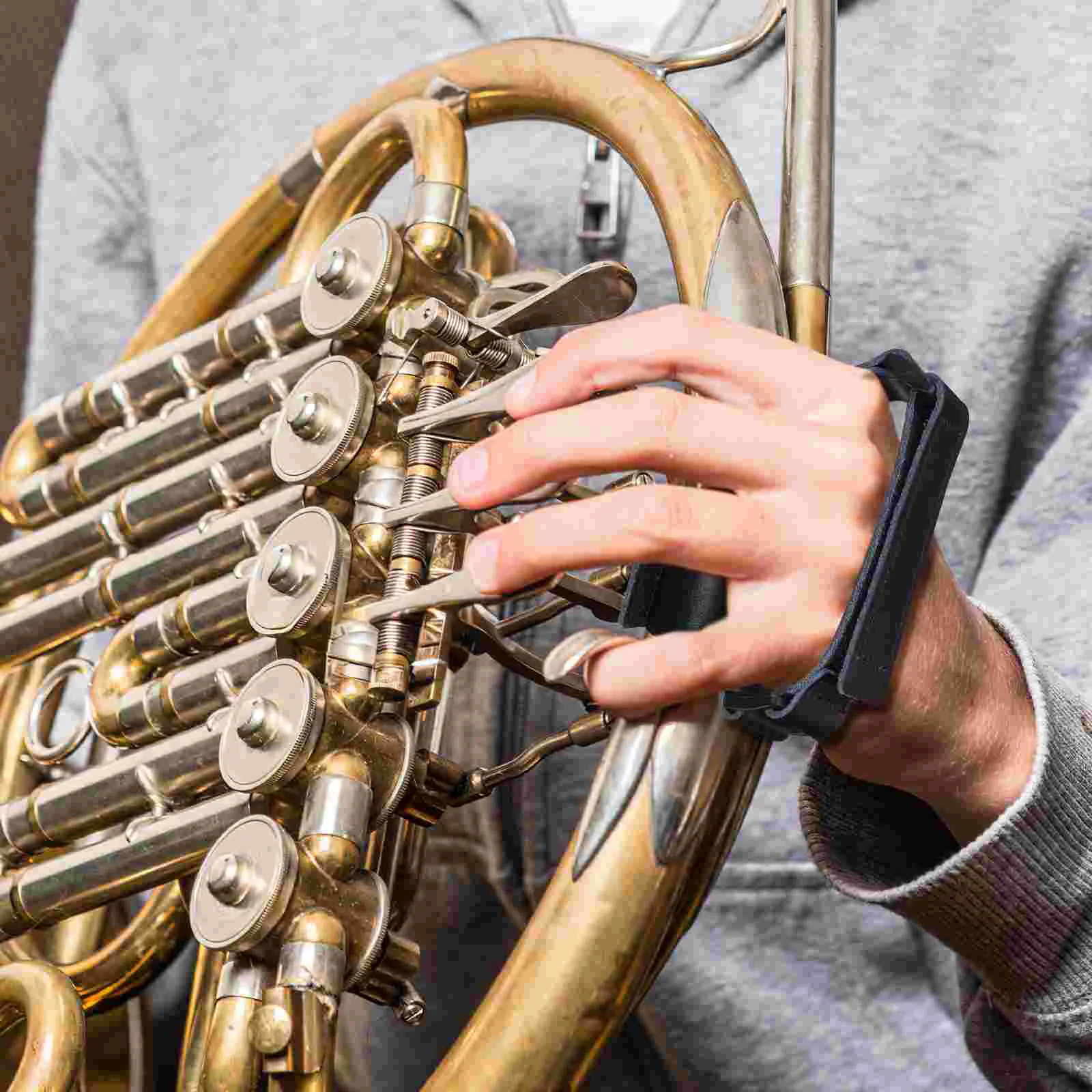 French Horn Hand Guard Anti Slide Hand Grip Strap durable French Horn Hand Rest universal Musical Instrument Accessories