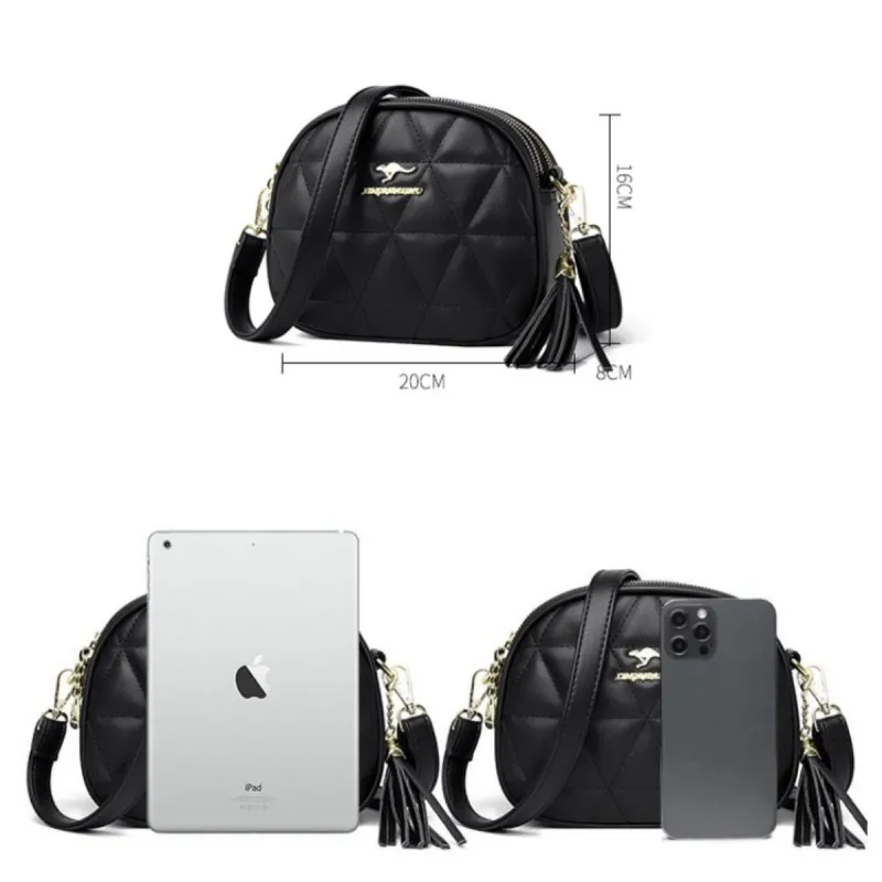 2023 Brand Retro Women's Shoulder Bag High Quality Leather Fashion Bag Luxury Designer Soft Leather Large Capacity Crossbody Bag