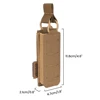 Tactical Magazine Pouch Open Pistol Single Mag Bag Molle Flashlight Pouch Torch Holder Hunting Knife Holster Shooting Airsoft 6