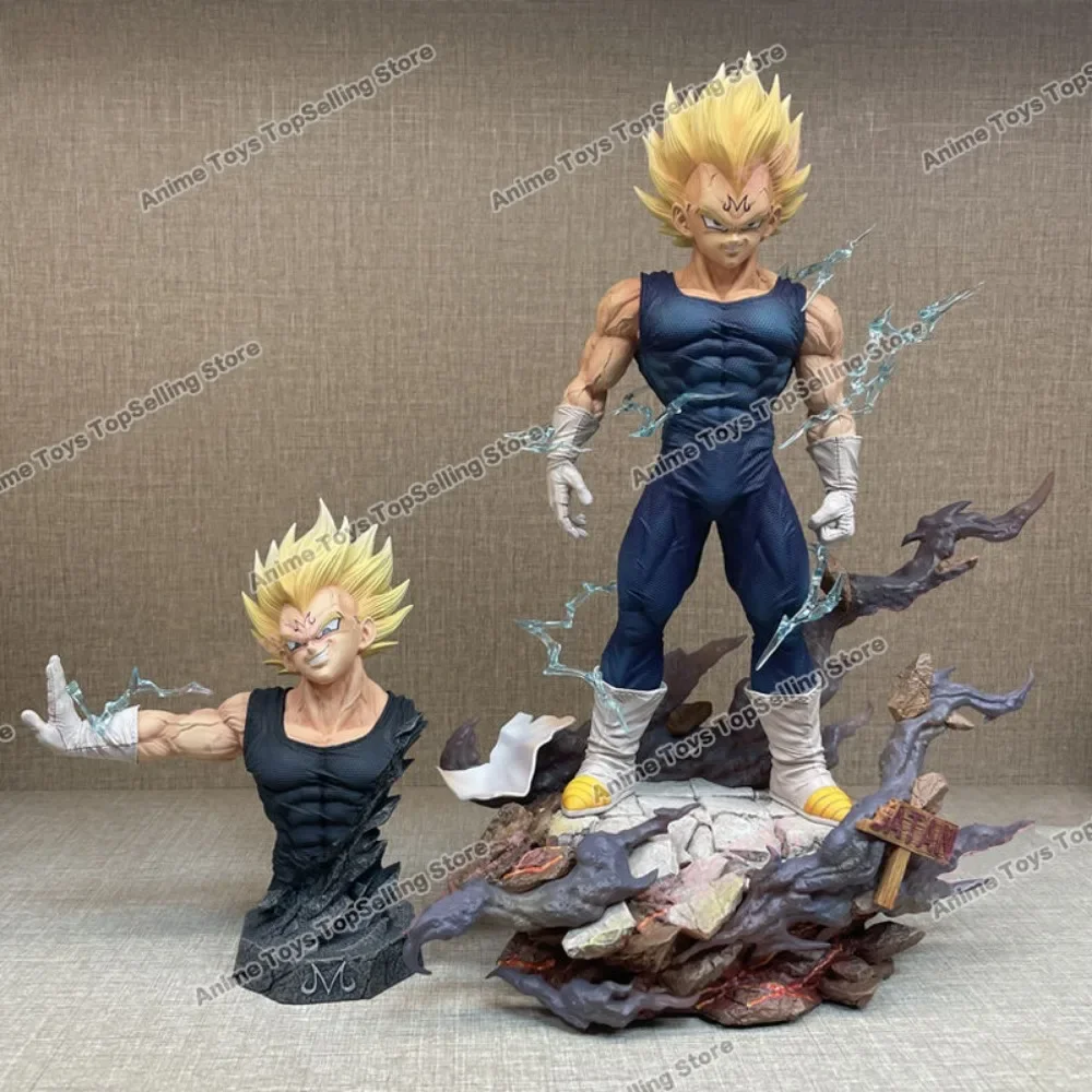 33cm Anime Dragon Ball Z Figure Majin Vegeta Figurine Replaceable hands and head PVC Action Figures Collection Model Toys Gifts