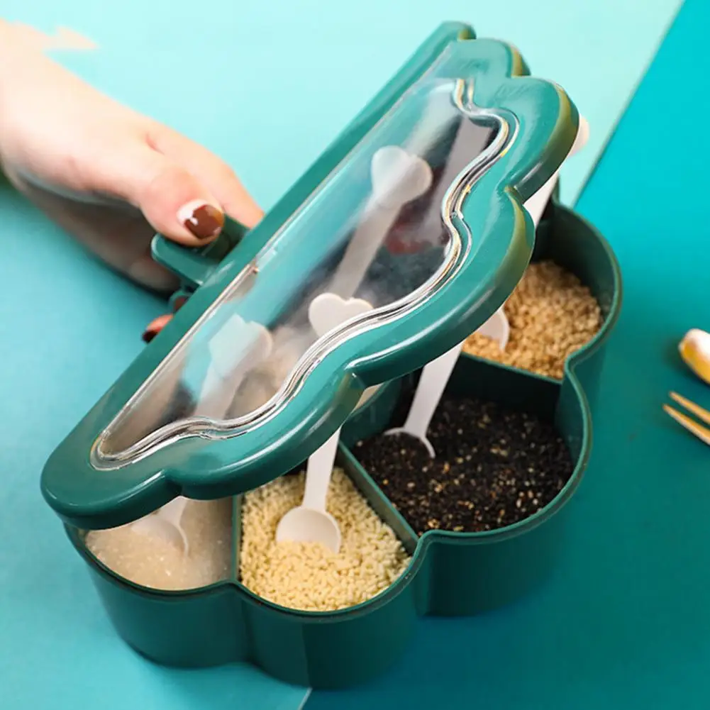 

Kitchen Seasoning Boxes Set Pepper Sugar Bowl Salt Spice Shaker Storage Jars Gadget Accessories Organizer Condiment Container