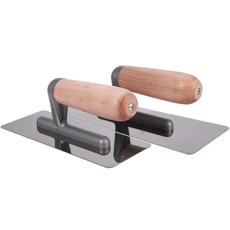 2Pcs Stainless Steel Trowel Wall Shovel Putty Cement Finishing Concrete Tool