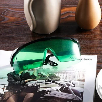 COMGROW Laser Protection Goggles IPL Laser Safety Glasses UV Protective Green Shield Eyewear For Eye Protection Engraver Machine