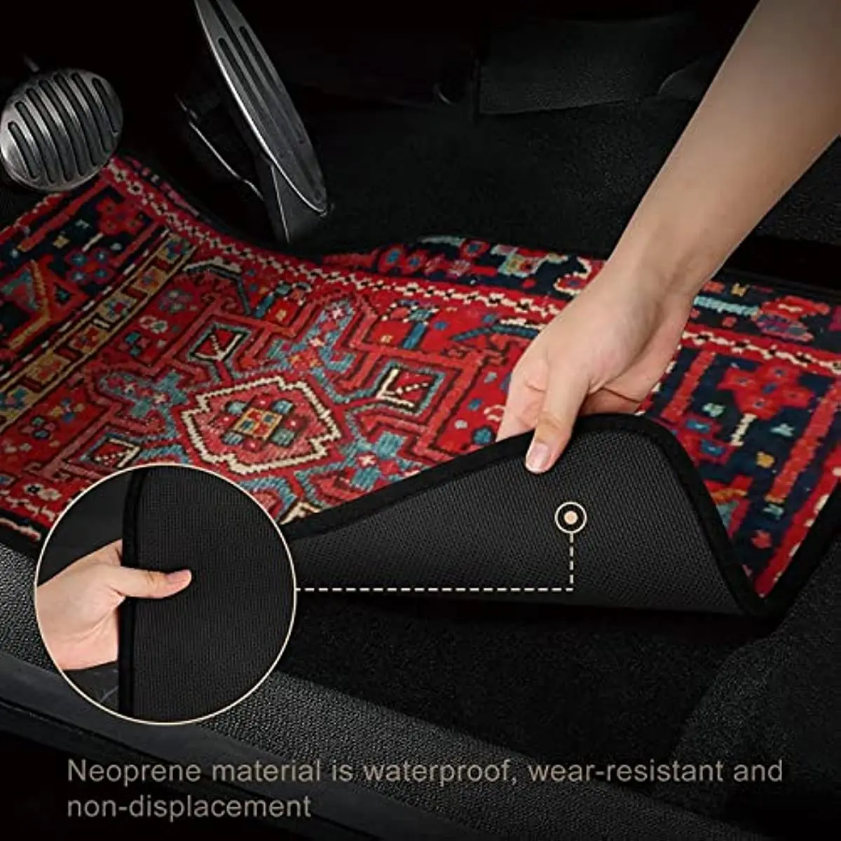 Auto Boden Teppich Set von 4 Stück Persische Teppich Design Auto Innen  Fußmatten Langlebig Vorne & Hinten Teppiche für auto Lkw S