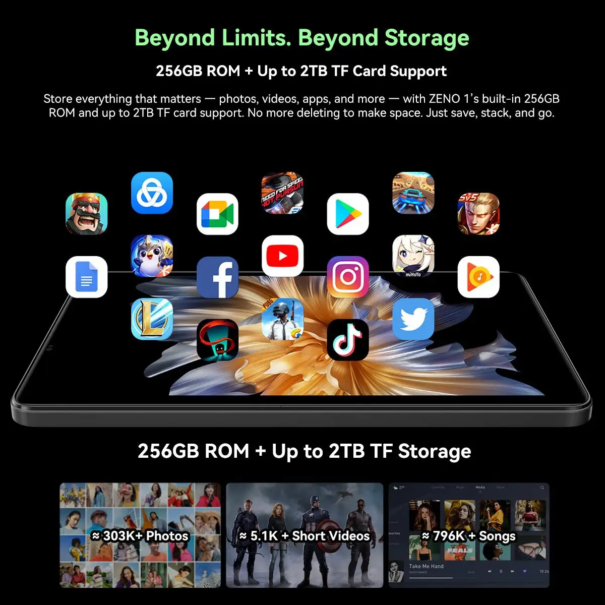 Blackview ZENO 1 Tablet PC 6GB RAM 256GB ROM 8'' HD Display Android 15 6000mAh8MP Front Camera 4G ZENO 1 Tablets PC